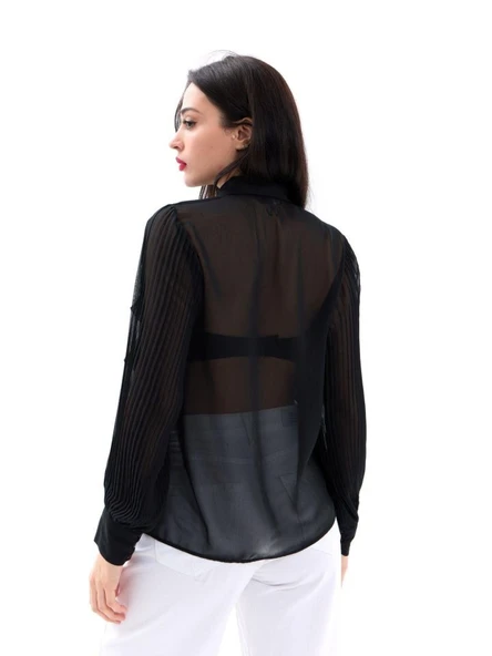 5535 GÖMLEK-SİYAH - Resim 2