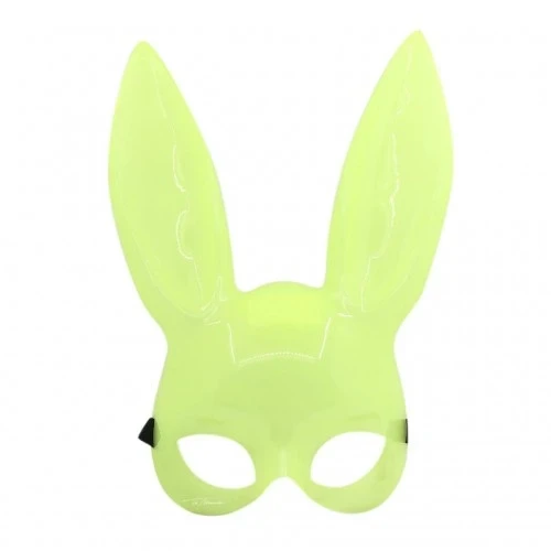 Karanlıkta Yanan Glow Floresan Tavşan Maskesi - 4