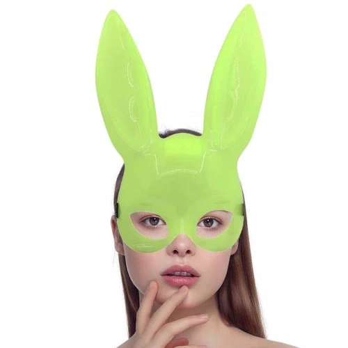 Karanlıkta Yanan Glow Floresan Tavşan Maskesi - 3