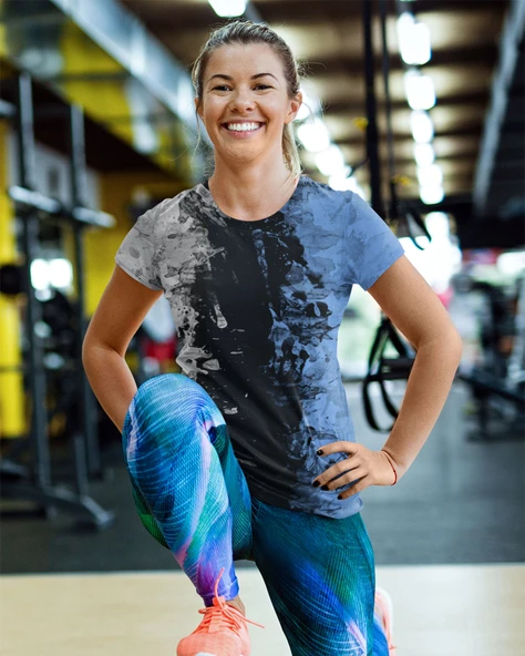 Desenli Antrenman ve Spor Forması, Halı Saha Forması, Nefes Alan Tişört, Yüksek Kalite Gym Tshirt - 3