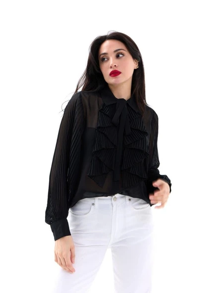 5535 GÖMLEK-SİYAH - Resim 5