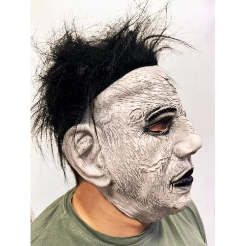 Michael Myers Siyah Saçlı Yüz Maskesi - Resim 2