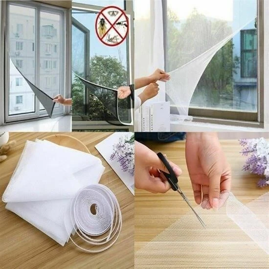 BUFFER® Tüm Cam Pencere Kapılara Uyumlu Çift Kanat Pencere Sinekliği - Resim 6