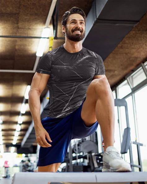 Desenli Antrenman ve Spor Forması, Halı Saha Forması, Nefes Alan Tişört, Yüksek Kalite Gym Tshirt - 5
