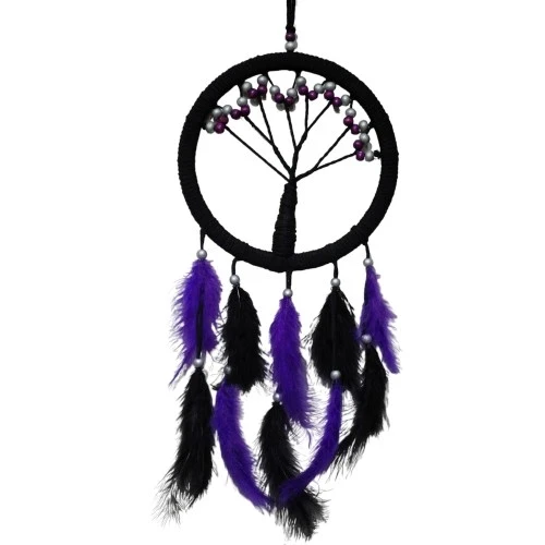 Mor İncili Hayat Ağacı Dream Catcher - 2