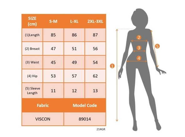Kadın Kısa Kollu V Yakalı Viskon Elbise - Resim 6