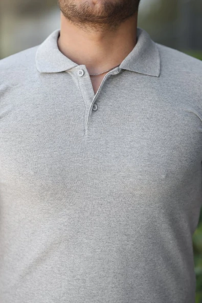 Erkek Kısa Kollu Yakalı Tişört - Resim 3