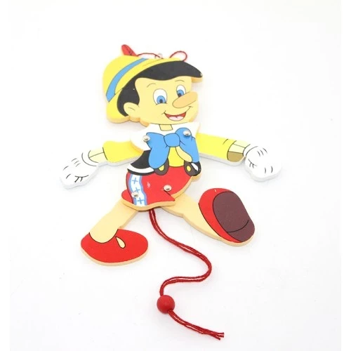 Ahşap Sallanan Pinokyo Figürü - 1