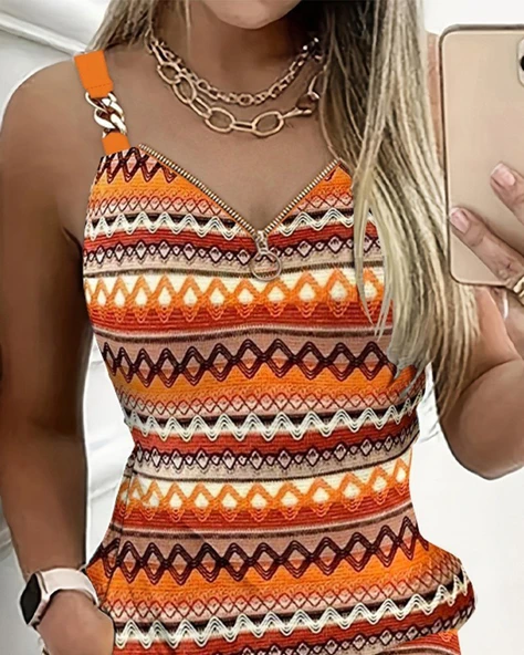 Kadın Askılı Fermuarlı Cepli Süprem Mini Elbise - Resim 6