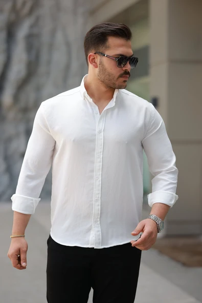 Erkek Uzun Kollu Gömlek - 4