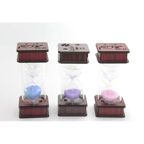 Ahşap Ledli Kum Saati Model 1 ürün görseli