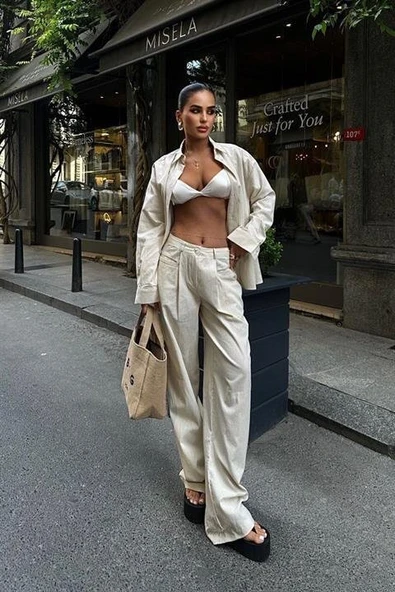 Larissa Çizgili Takım 9766 08 ürün görseli