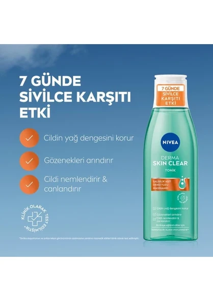 Nivea Derma Skin Clear Sivilce Karşıtı Tonik 200 ml - 2