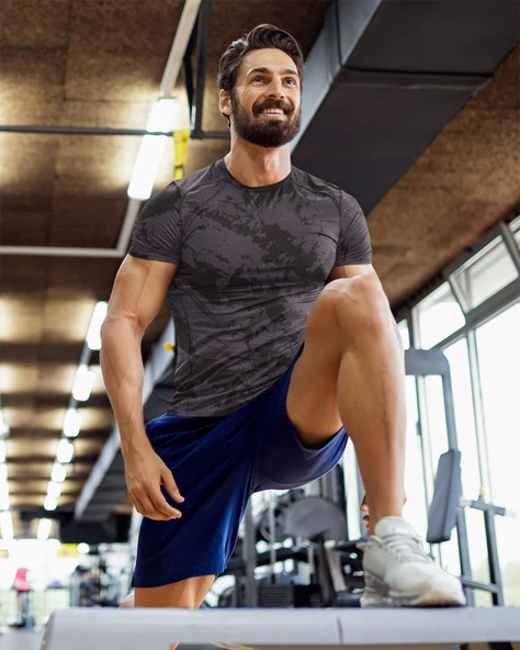 Desenli Antrenman ve Spor Forması, Halı Saha Forması, Nefes Alan Tişört, Yüksek Kalite Gym Tshirt - 3