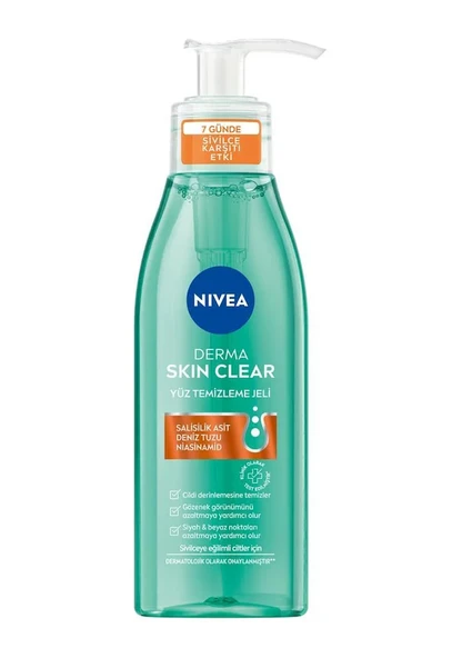 Nivea Derma Skin Clear 150 ml Yüz Temizleme Jeli - 1