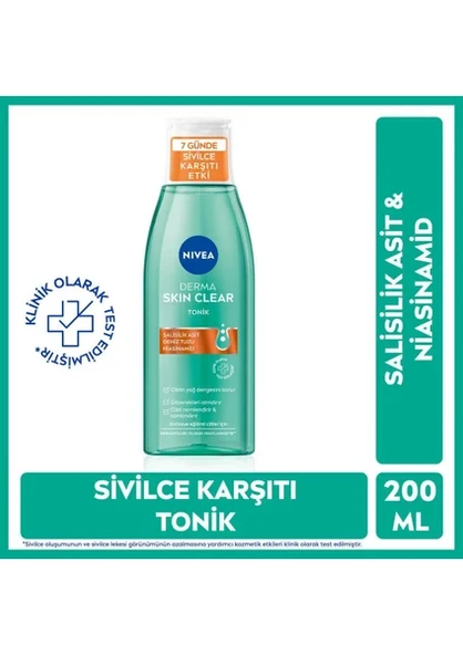 Nivea Derma Skin Clear Sivilce Karşıtı Tonik 200 ml - 1