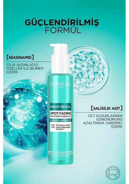 L'Oreal Paris Bright Reveal Spot Fading Yüz Temizleme Jeli 150 ml - 2