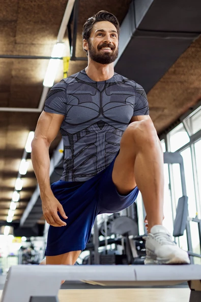 Desenli Antrenman ve Spor Forması, Halı Saha Forması, Nefes Alan Tişört, Yüksek Kalite Gym Tshirt - 3