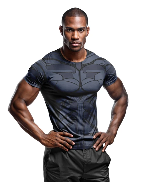 Desenli Antrenman ve Spor Forması, Halı Saha Forması, Nefes Alan Tişört, Yüksek Kalite Gym Tshirt - 1