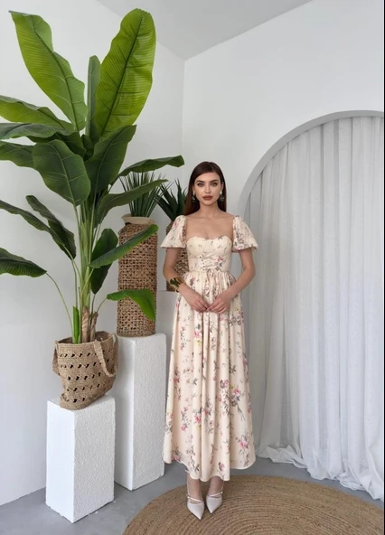 Camila Bağlamalı Elbise - Resim 8