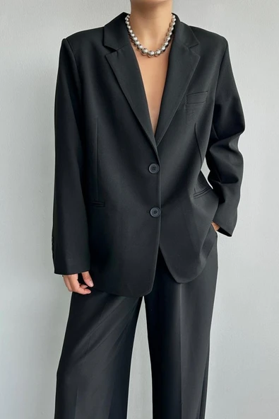 Oversize Ceket - Siyah ürün görseli