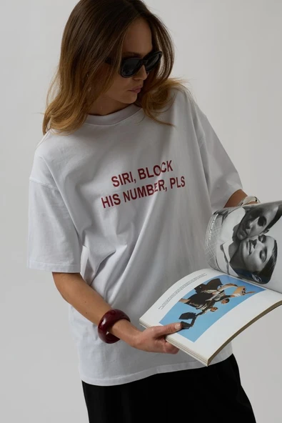 Ön Baskılı Oversize T-Shirt - 1