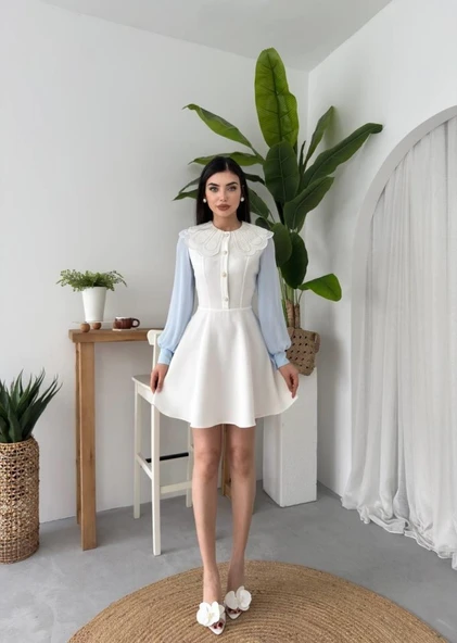 Asıo Bebe Yaka Elbise - Resim 3