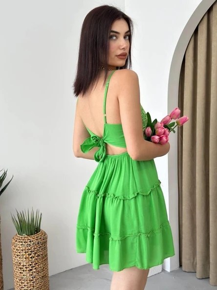 Nivel Göğsü Büzgülü Elbise ürün görseli