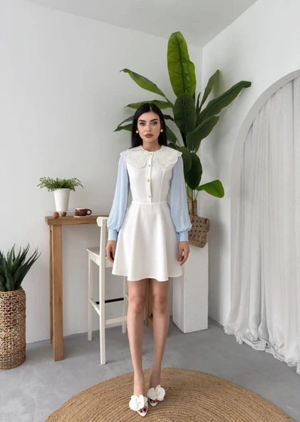 Asıo Bebe Yaka Elbise - Resim 7