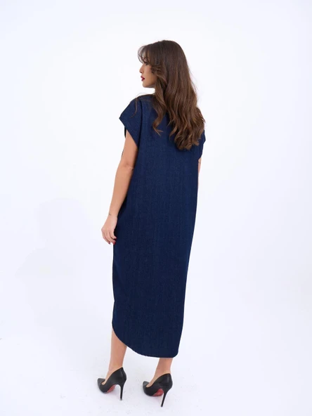 7348 KOT ELBİSE-MAVİ - Resim 2