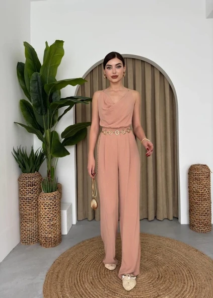 Darcy Sırt Dekolteli Tulum - Resim 4