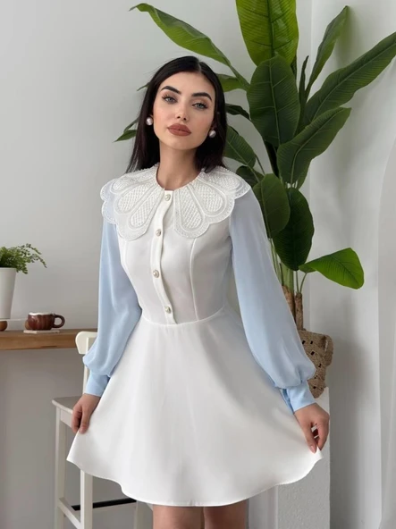 Asıo Bebe Yaka Elbise - Resim 4