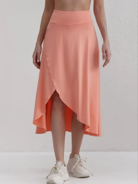 Kadın Cep Detay Taytlı Sandy Etek - Resim 5