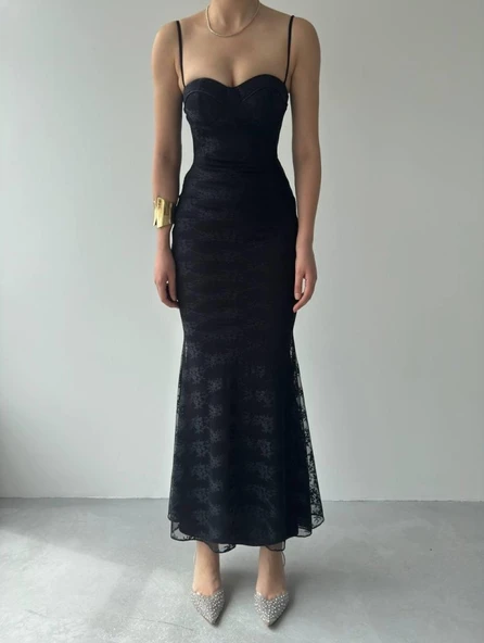 Kalıse İp Askılı Elbise - Resim 2