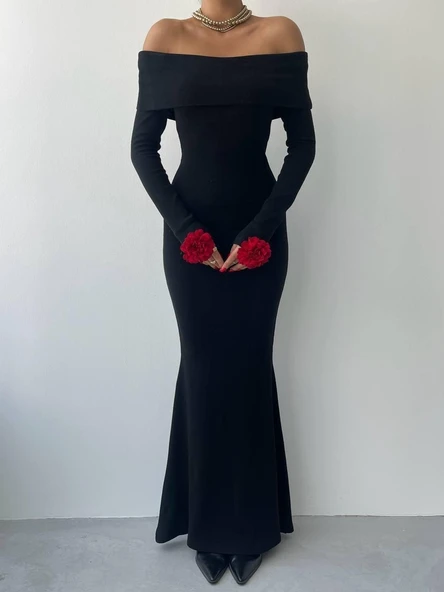 Livora Gül Detay Elbise - Resim 2