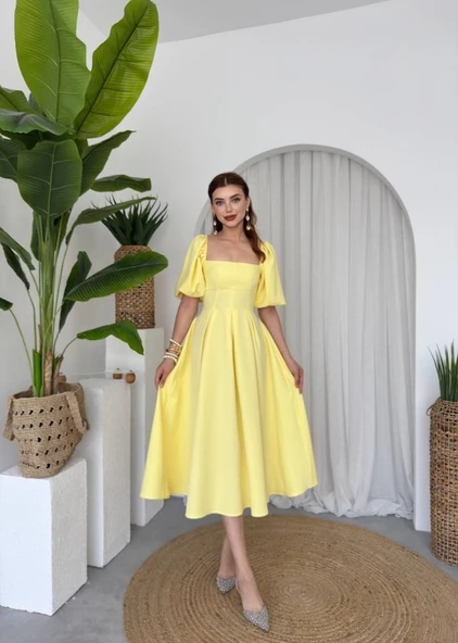 Jama Midi Boy Elbise - Resim 6