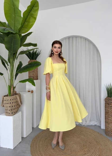 Jama Midi Boy Elbise - Resim 4