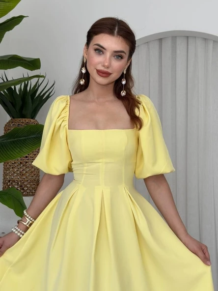 Jama Midi Boy Elbise - Resim 5