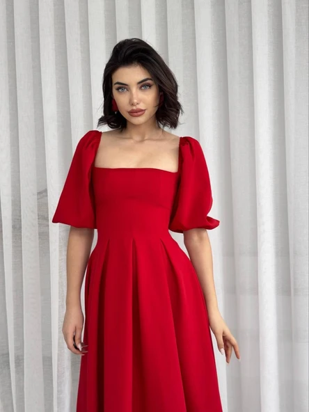 Benjamin Çan Etekli Midi Boy Elbise ürün görseli