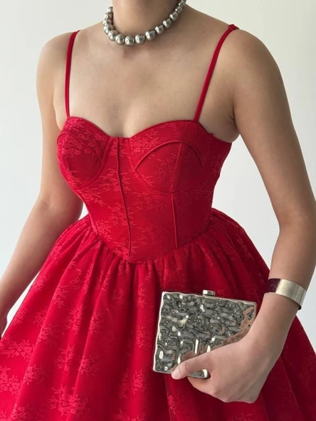 Toba İp Askılı Elbise - Resim 7