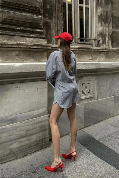 Volerie Çizgili Şortlu Takım 9342-17 - Resim 6