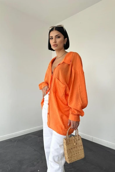 Oranj Tek Cepli Bedensiz Cruz Gömlek ürün görseli