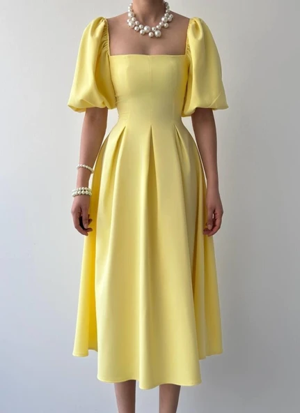 Jama Midi Boy Elbise - Resim 2