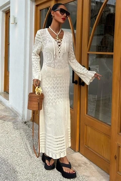 Birit Detaylı Ajurlu Elbise 2838 ürün görseli