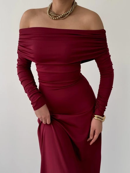 Uras Straplez Elbise - Resim 5