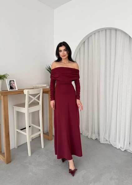 Uras Straplez Elbise - Resim 4