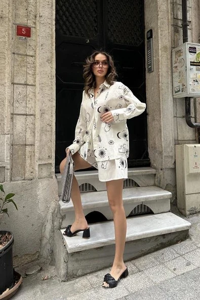 Lauren Desenli Keten Takım 9805-0025 - Resim 6