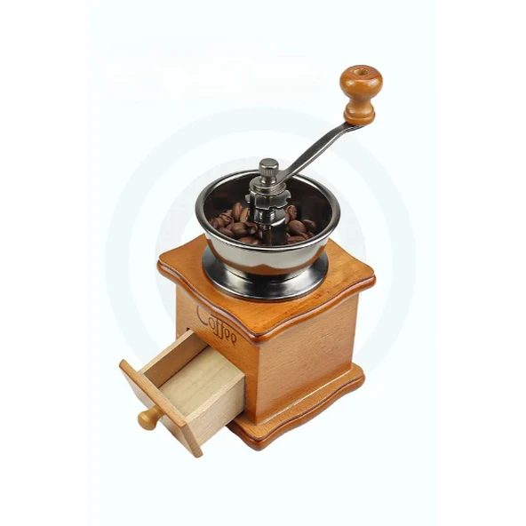 Ahşap Kahve Değirmeni - Resim 2