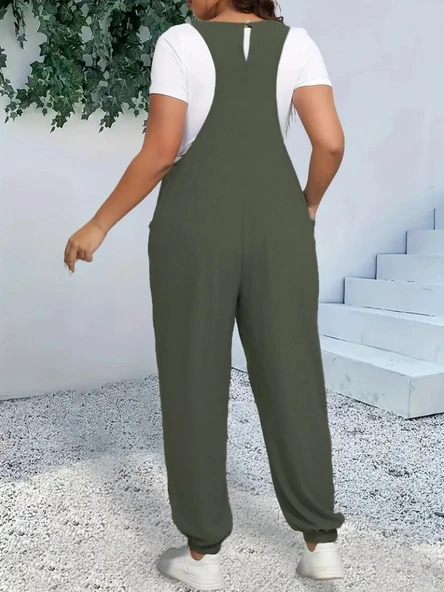 Kadın Askılı Halter Yaka şalvar Tulum - 3