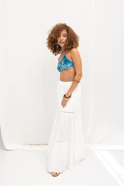 Annie Brode Şerit Detaylı Etek 4036 - Resim 4